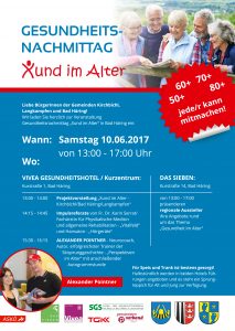 Gesundheitsnachmittag-Xund im Alter @ Das Sieben und VIVEA Gesundheitshotel | Bad Häring | Tirol | Österreich