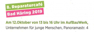 Reparatur Cafe @ Aufbauwerk Bad Häring