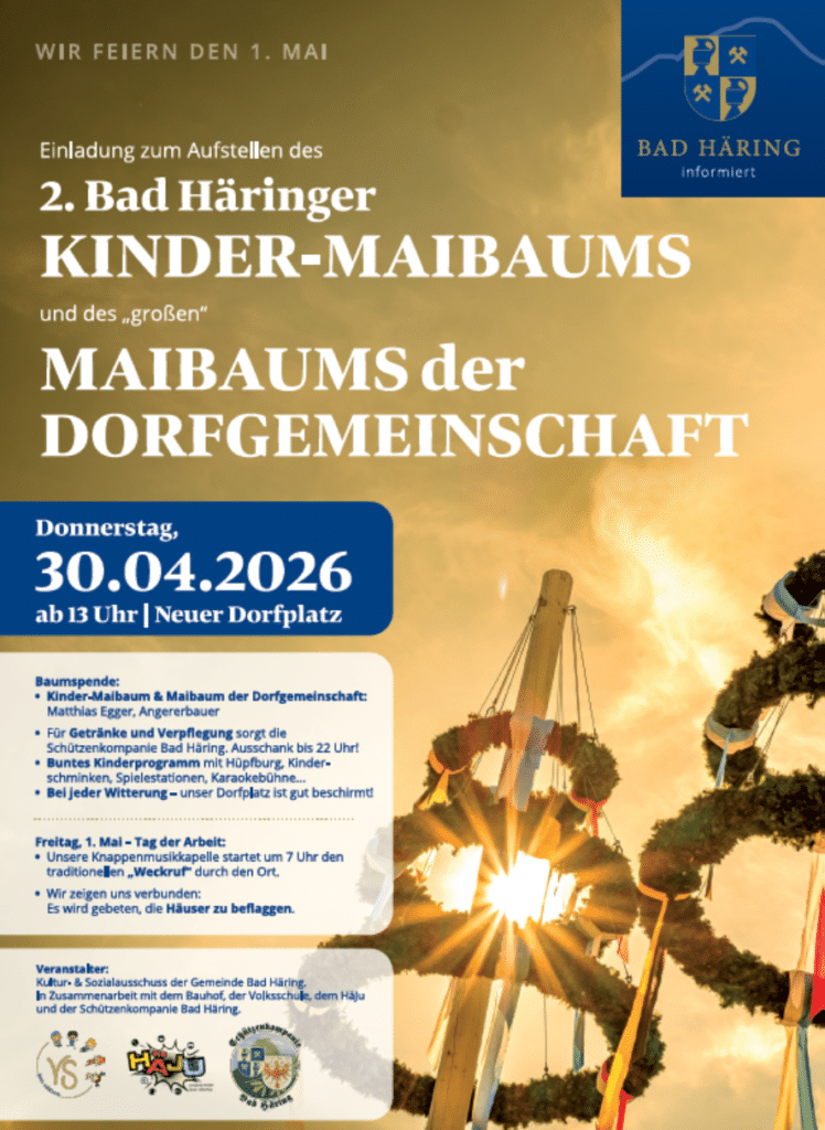 Maibaumaufstellen Gemeinde Bad Häring