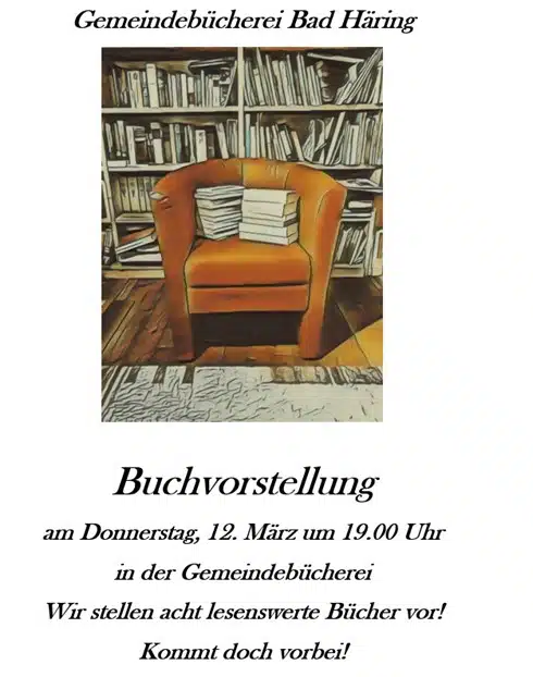 12. März: Buchvorstellung @Gemeindebücherei