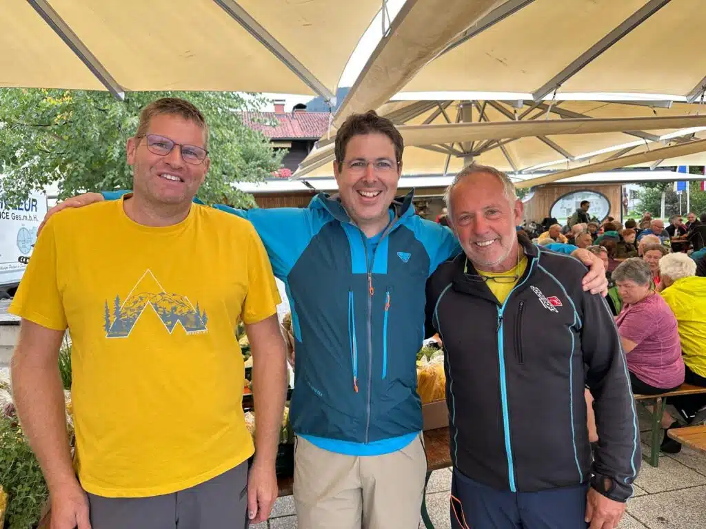 Das Orga-Team v. l.: Martin, Andi und Sepp konnte schon nach der "Zieleinfahrt" eine positive Bilanz ziehen.